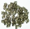 50 7mm Transparent Black Diamond Bell Flower Beads